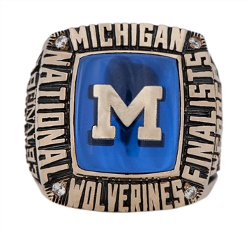 1993 Michigan Wolverines NCAA Final Four Salesmans Sample Ring - Chris Webber